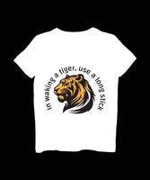 a tiger t - shirt with the words 'i'm making a tiger use a lot of strength vector