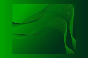 Glowing Abstract Wave Mesh Green Background Wallpaper vector