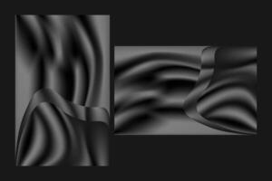 Dark Abstract Wave Mesh Gradient mobile Background Wallpaper vector