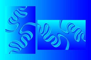 Abstract Blue Liquid Waves Mesh Gradient Background Wallpaper vector