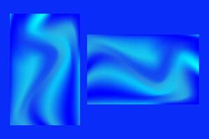 Abstract Blue Liquid Wave Background vector