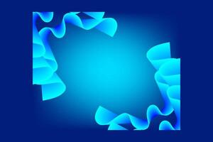 Abstract Blue Wave Mesh Gradient Background Wallpaper Template vector