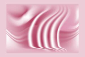 Pink Silk Drape Glowing Abstract Wave Mesh Gradient Background Wallpaper vector