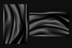 Dark Abstract Wave Mesh Gradient Background Wallpaper vector