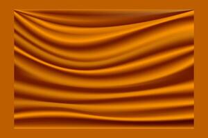 Golden Fabric Drapery Mesh Gradient Background Wallpaper vector