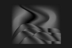 Dark Waves Mesh Gradient Background Wallpaper design vector