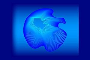 Blue Wave Mesh Gradient Background Wallpaper vector