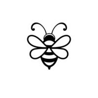 Bee icon on the white background vector