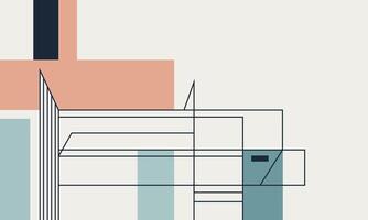 flat modern abstract design vector