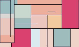 colorful abstract flat pattern squares vector