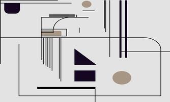 black and white abstract flat design lines vector