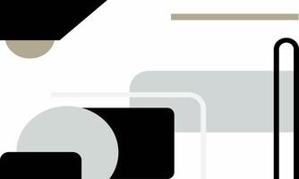 black and white abstract design geometric shape vector