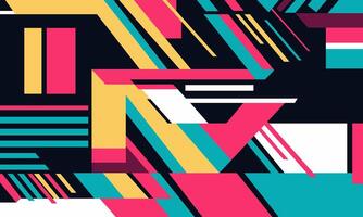 colorful abstract background flat geometric shapes vector