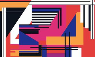 Abstract geometric flat design vector