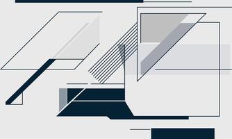black and white abstract flat design with white background vector