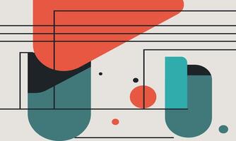 geometric abstract flat design background vector