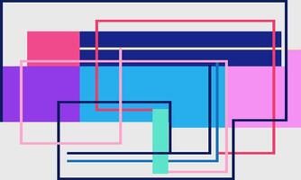 colorful abstract falt design rectangles vector