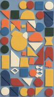 A colorful set of shapes made from paper photo