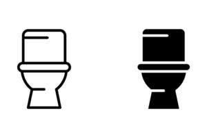 Toilet icon set. sign for mobile concept and web design. illustration vector