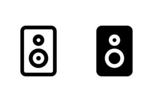 Speaker Icon set. symbol for mobile concept and web design. illustration vector