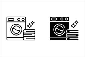Washing machine Icon, for mobile concept and web design. illustration vector