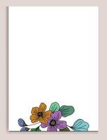 Isolated Colorful Line Frame Icon Leaf Floral Border Divider with Circular, rectangle or hexagon pink or red flower for save the date wedding vector