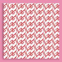 Seamless red Harts pattern vector