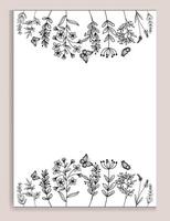 Line Frame Icon Leaf Floral Border Divider with Circular, rectangle or hexagon pink or red flower for save the date wedding tag name invitation vector