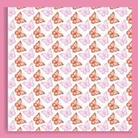 Seamless butterflies pattern background vector