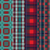 A set of seamless abstract backgrounds in a cage. vector