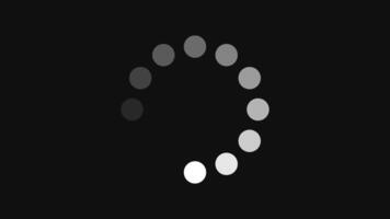 Animated Loading Spinner on Dark Background video