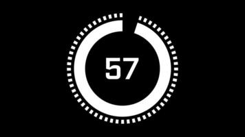 Countdown Timer Animation with Circular Progress video