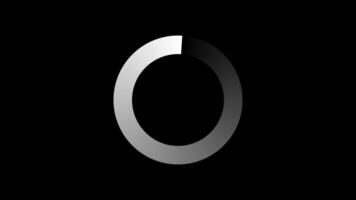 Gradient Circular Loading Animation on Black Background video