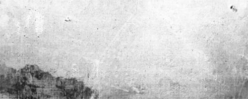 Background featuring horizontal halftone pattern with grunge texture, scratches, and scuffs on a wall surface, creating a vintage appearance and distressed aesthetic. vector