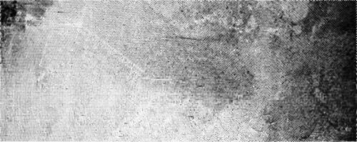 Unique grunge wall texture with halftone pattern showcasing scratches and scuffs in black and white for creative design purposes. vector