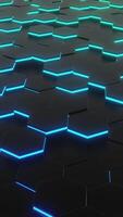 3d futuristic Abstract 3d hexagons honeycomb background video