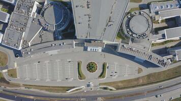 A drone view of the main entrance of the Far Eastern Federal University video