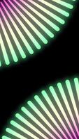 4K Seamless Loop Rotating Circle Animation Background Multi-colored with Copy Space Area. video