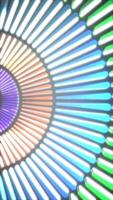 Vertical Rolling 3D Neon Circular Pattern Animation Background 4K Seamless Loop video