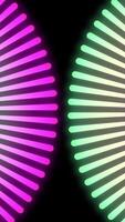 4K Seamless Loop of Rotating Circle Animation Background Multi-colored with Copy Space Area. video