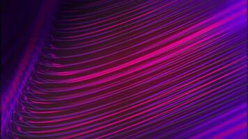 4K Seamless Loop of magenta and purple gradient wave background with metallic texture video