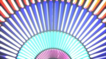 Rolling 3D Neon Circular Pattern Animation Background 4K Seamless Loop video