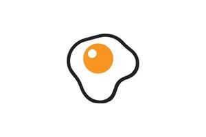 An egg is shown in a white background vector