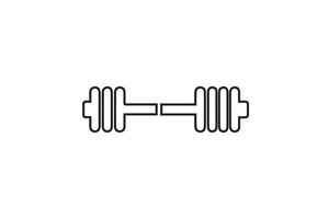 A dumbbell icon on a white background vector