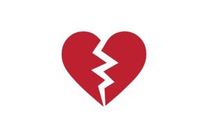 Broken heart icon, illustration vector