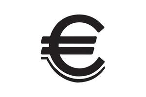 Euro sign icon illustration vector