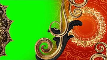 Elegant Frame with Green Screen Chroma Key, Customizable Design, Editable Template video