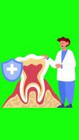 Dentist Talks About Protecting Your Teeth On Vertical On Greenscreen Background 2D Cartoon Animation video