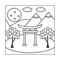 Intricate and creative coloring pages for all ages vector