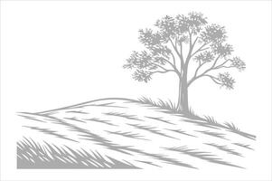 white grungy hill textured background vector